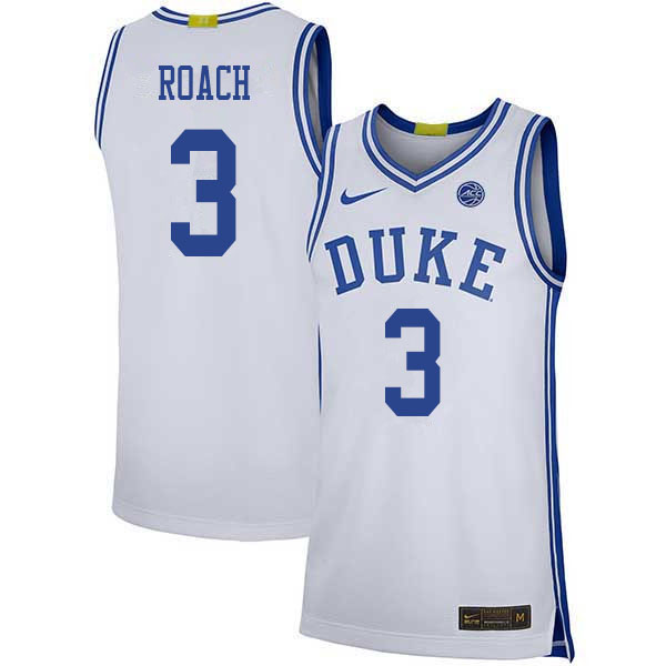Duke Blue Devils #3 Jeremy Roach College Basketball Jerseys Sale-White